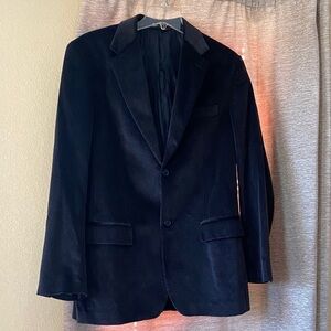 Perry Ellis Midnight brown Velvet Blazer